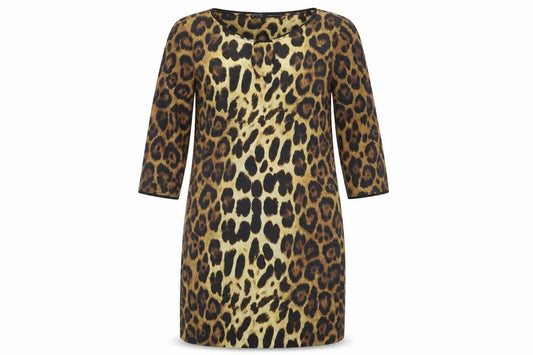 Zara Basic Women's Multicoloured Animal Print Dress 12