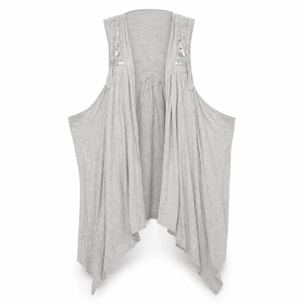 Marks & Spencer Women's Grey Sleeveless Cape, Size 18