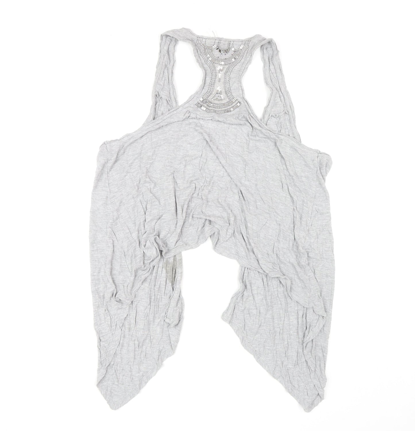 Marks and Spencer Women's Grey Sleeveless Cape, Size 18