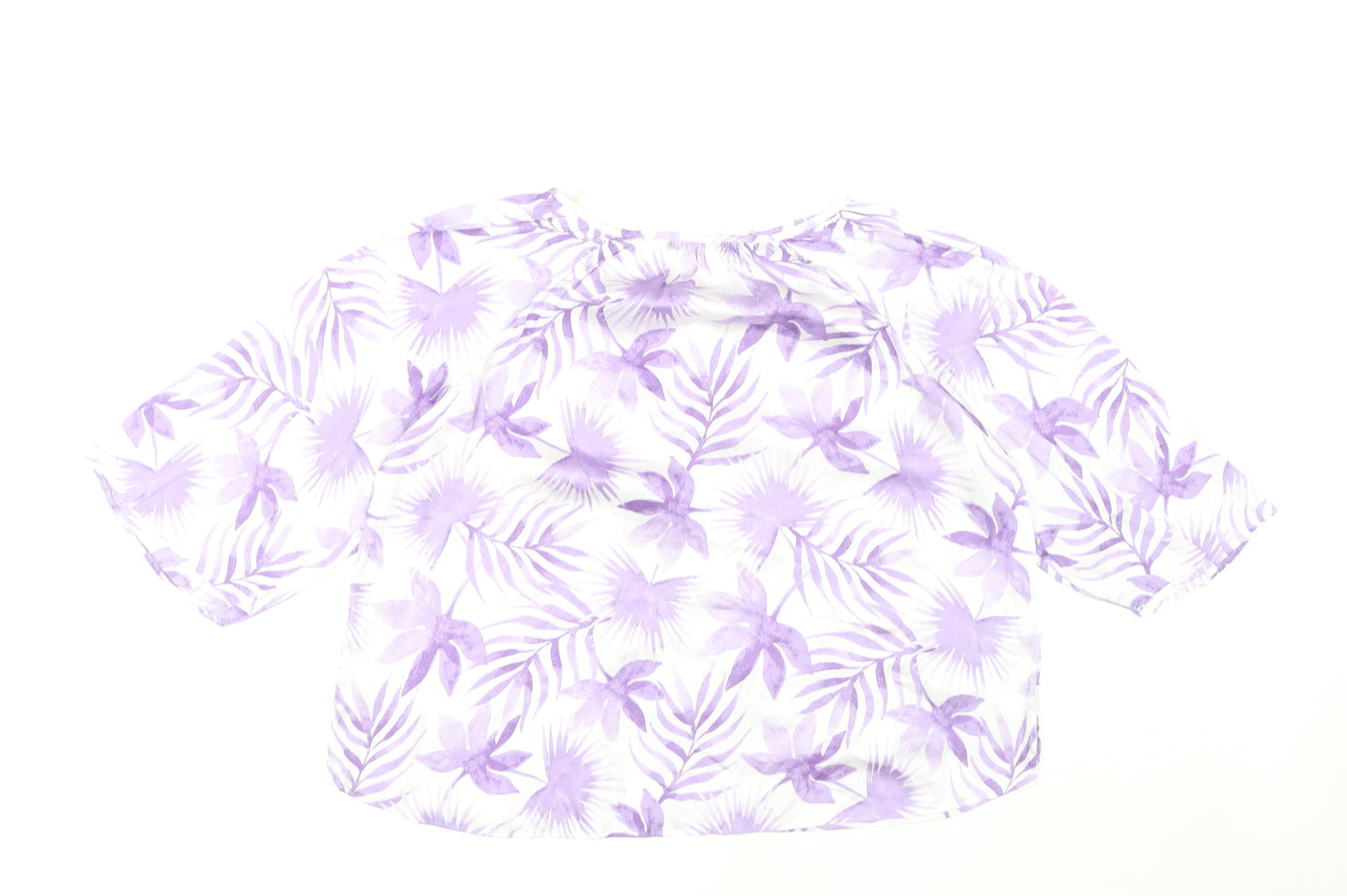 Marks and Spencer 3/4 Sleeve Floral Blouse UK 14