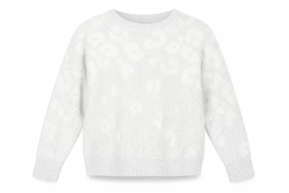 Principles Women's Grey Animal Print Pullover Size 12