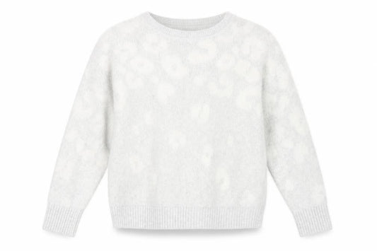 Front view of Principles Women's Grey Animal Print Pullover, size 12