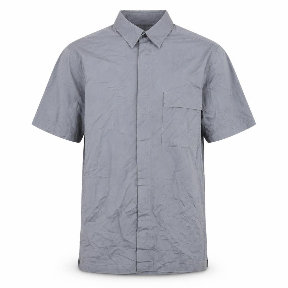 Next Men's Grey Casual Cotton Shirt, Size S