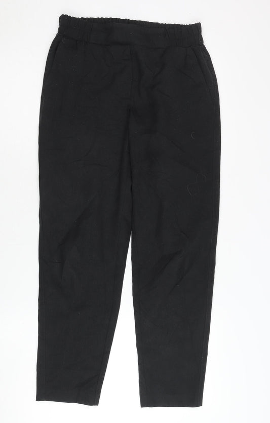 Dorothy Perkins Women's Black Straight Trousers Size 8