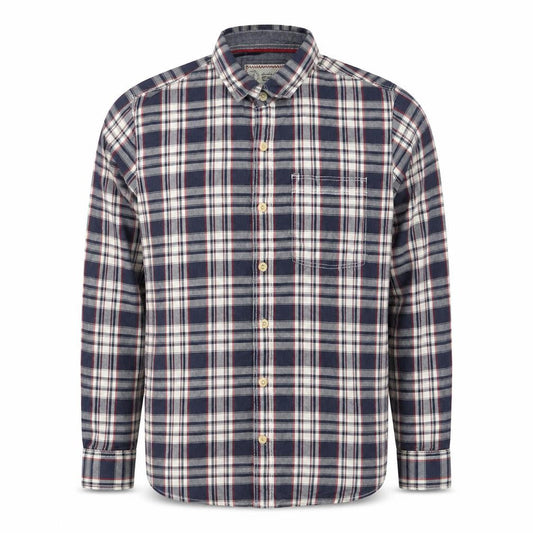 FatFace Men's Blue Plaid Shirt, Size L, Long Sleeve Casual