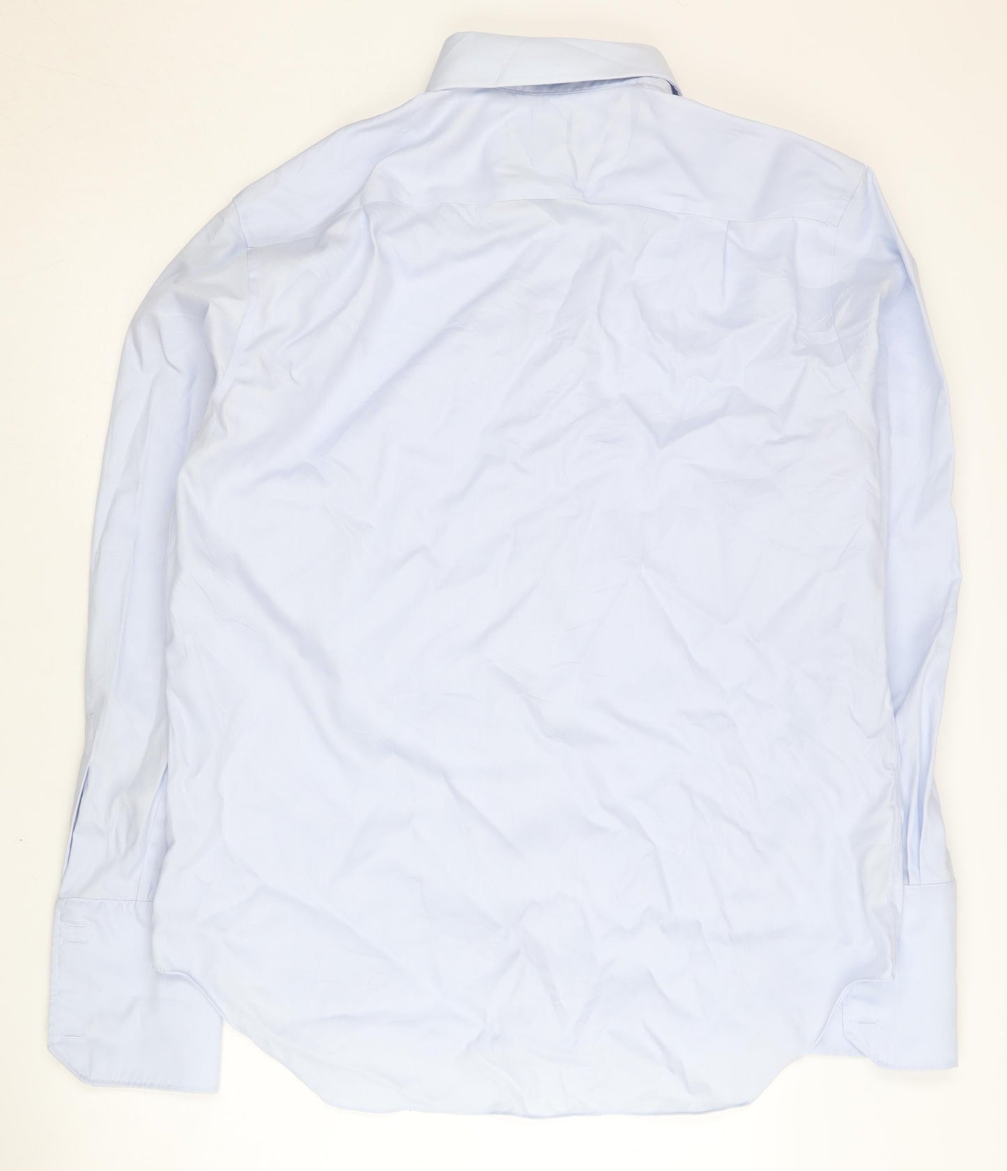 Marks and Spencer Men's Blue Long Sleeve Dress Shirt