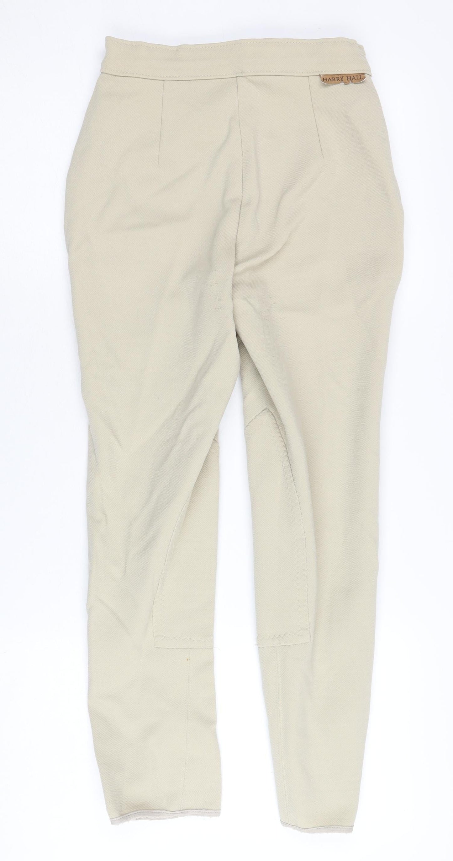 Harry Hall Women's Beige Cropped Riding Trousers, Size 8