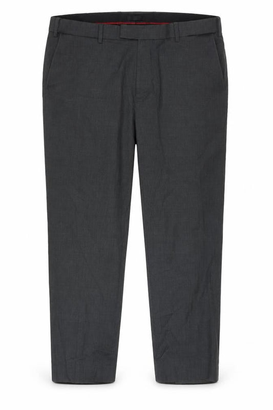 Marks & Spencer Men's Grey Regular Trousers 40