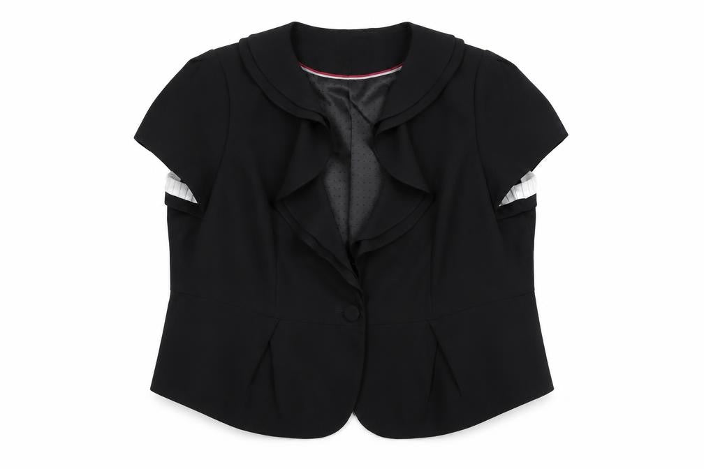 Next Women's Black Plus Size Suit Jacket - Lined, Shawl Lapel