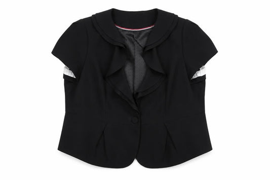 Next Women's Black Plus Size Suit Jacket - Lined, Shawl Lapel