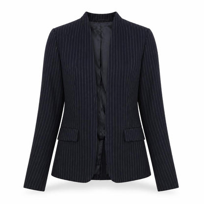 H&M Women's Black Pinstripe Blazer Size 6