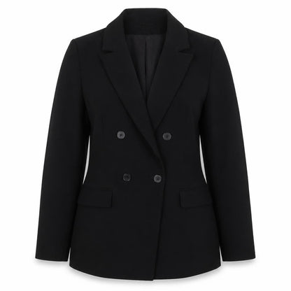 H&M Women's Black Slim Double-Breasted Blazer S