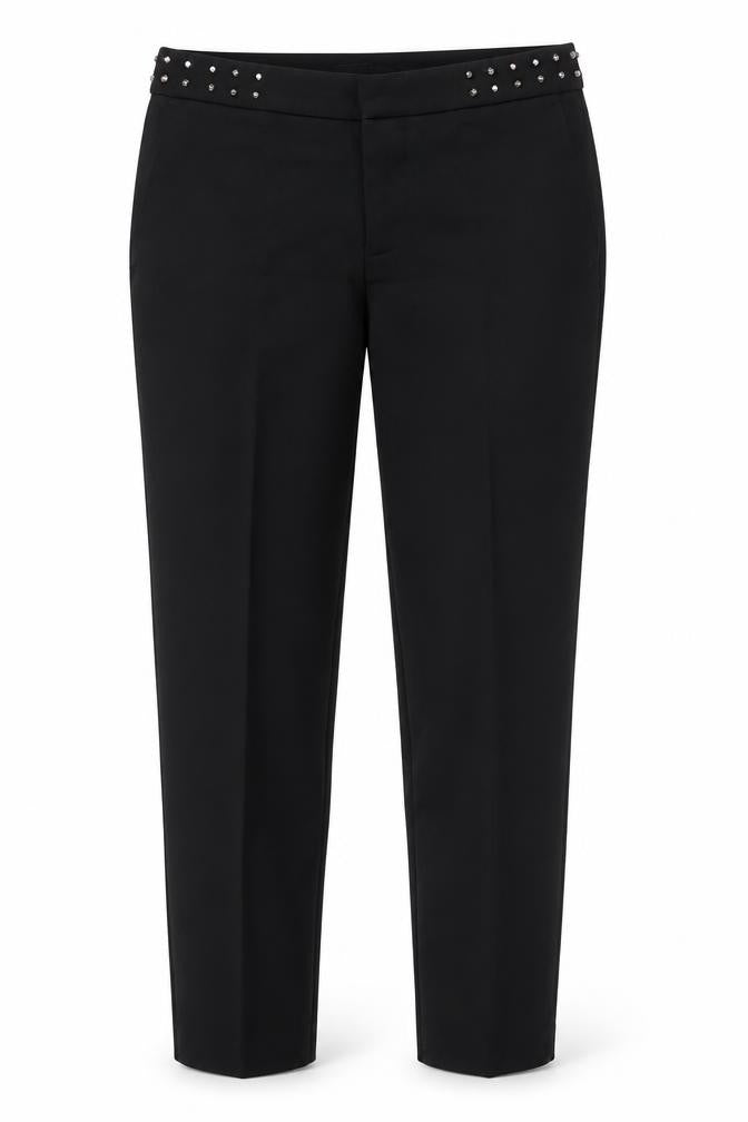Zara Women Black Straight Trousers, Size S