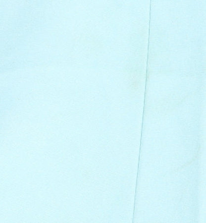 Close-up detail of Missguided Women's Blue Blazer UK 12 Notch Lapel
