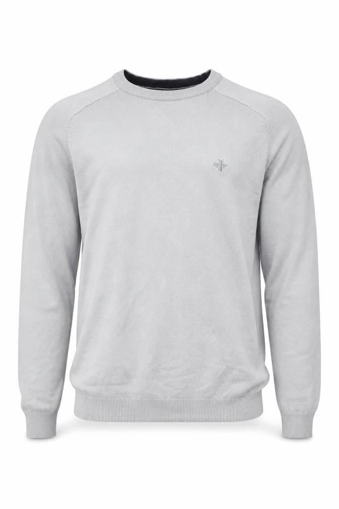 River Island Men's Grey Pullover Jumper Medium