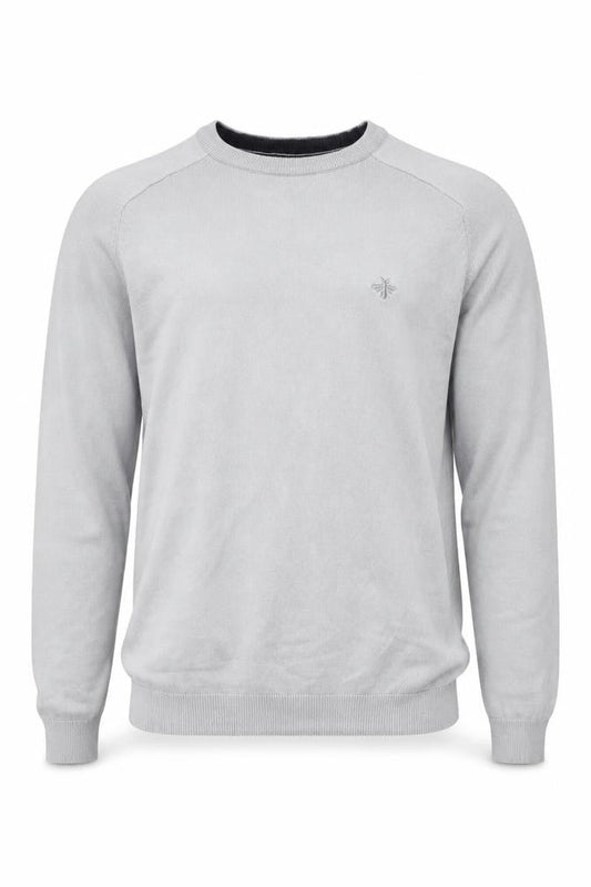 River Island Men's Grey Pullover Jumper Medium