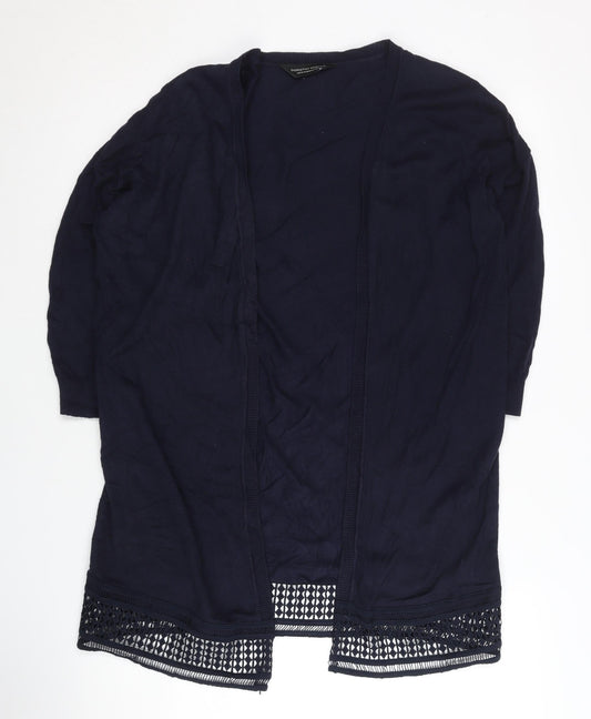 Dorothy Perkins Women's Blue Open Front Cardigan Size 14