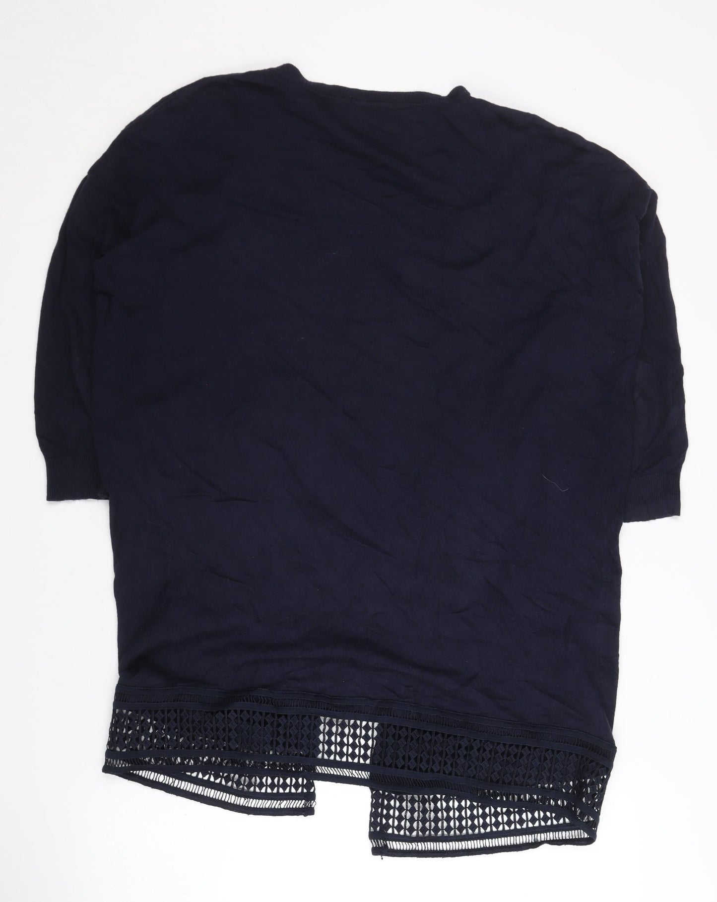 Dorothy Perkins Women's Blue Open Front Cardigan Size 14