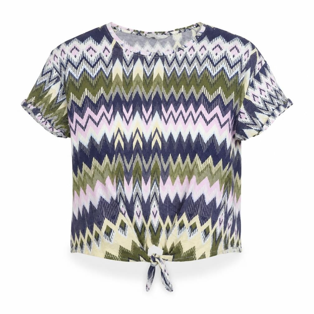 Red Herring Women's Multicoloured Geometric T-Shirt, Size 18