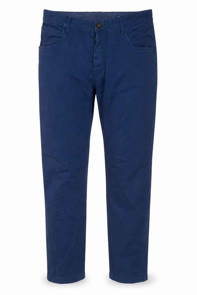 Soviet Men's Blue Chino Trousers Size 32
