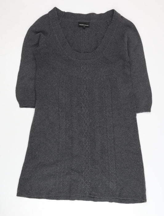 Warehouse Grey Jumper Dress UK 12 Women