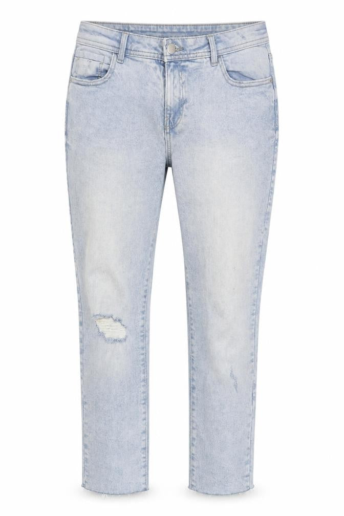 George Women's Blue Distressed Denim Jeans Size 16