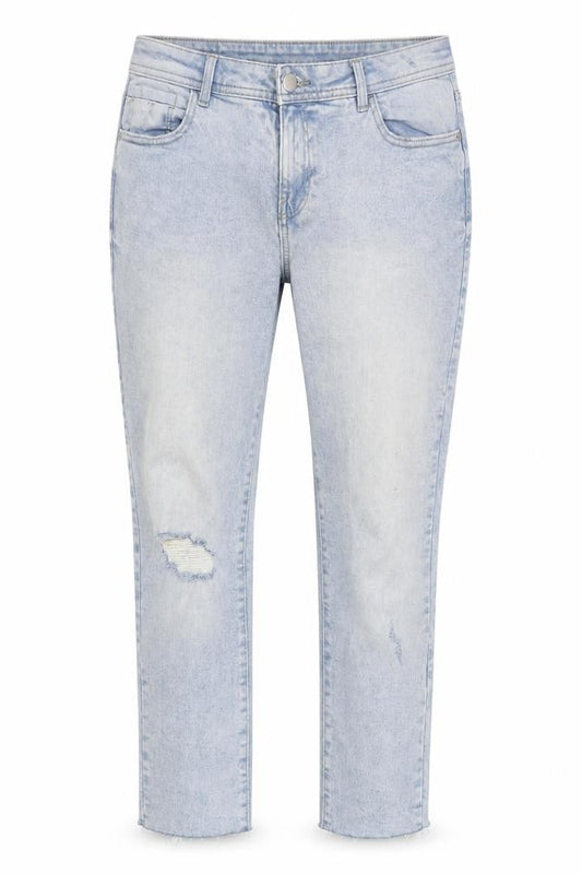 George Women's Blue Distressed Denim Jeans Size 16