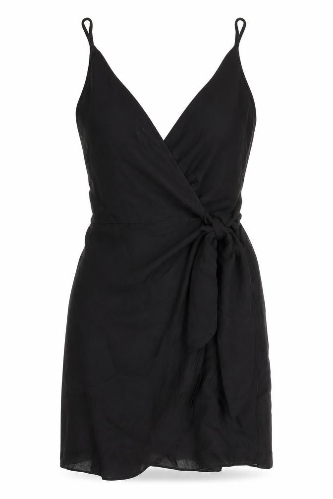 H&M Women's Black Wrap Camisole Top, Size S