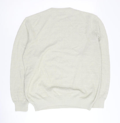 Back view of Marks & Spencer Ivory Crew Neck Jumper - Small