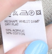 Close-up detail of Marks & Spencer Ivory Crew Neck Jumper - Small