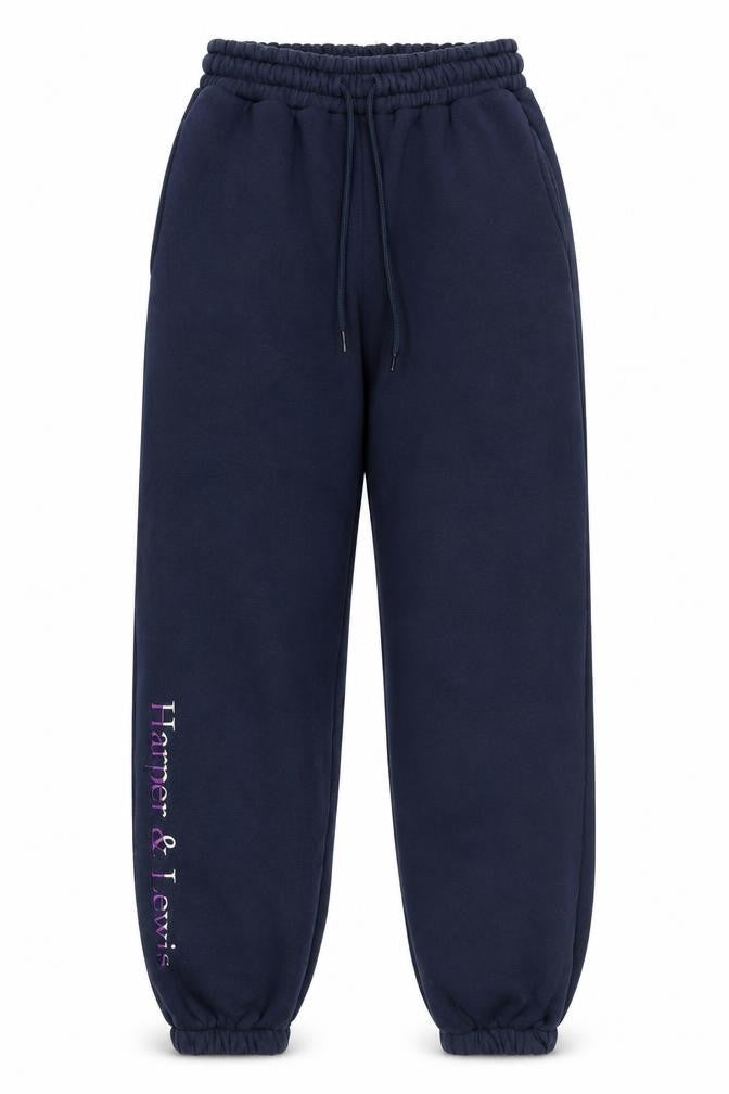Harper & Lewis Men's Blue Jogger Trousers, Size S