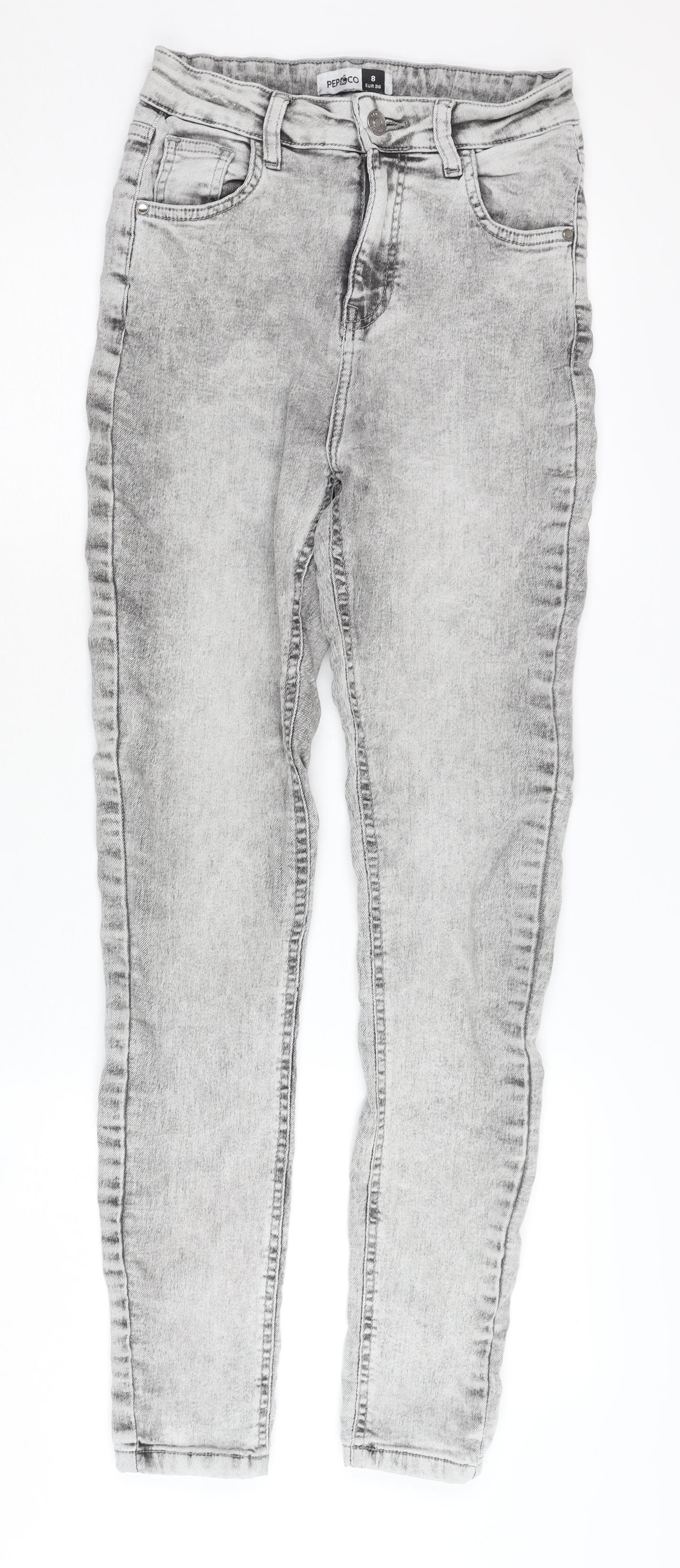 PEPCO Women's Grey Skinny Jeans Size 8