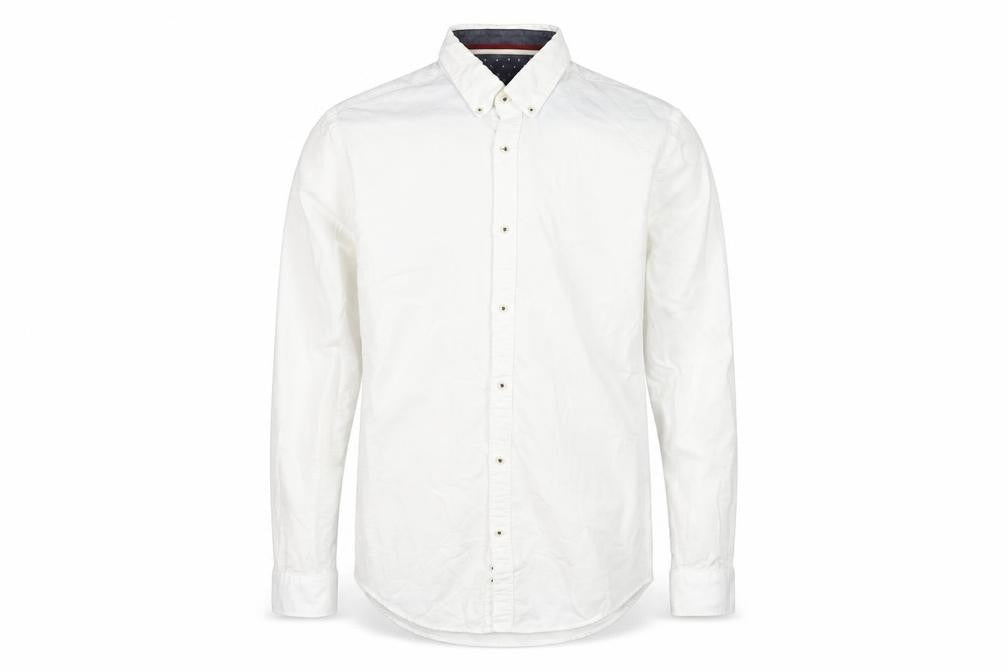 Zara Men’s White Button-Up Shirt, Size S, Long Sleeve