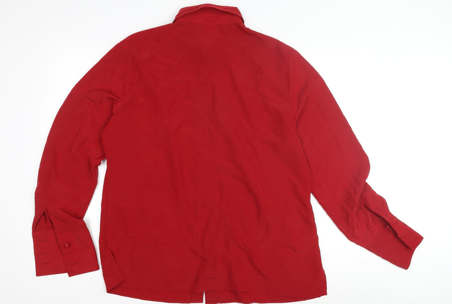 Country Casuals Women's Red Button-Up Shirt Size 16