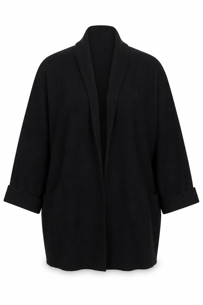Jack Wills Women's Black Open Front Cardigan Size 14