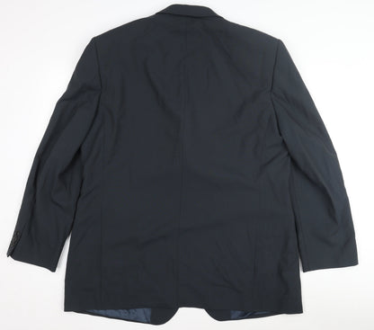 Preloved Balmain Men's Grey Blazer, Regular, Chest 46 - Back