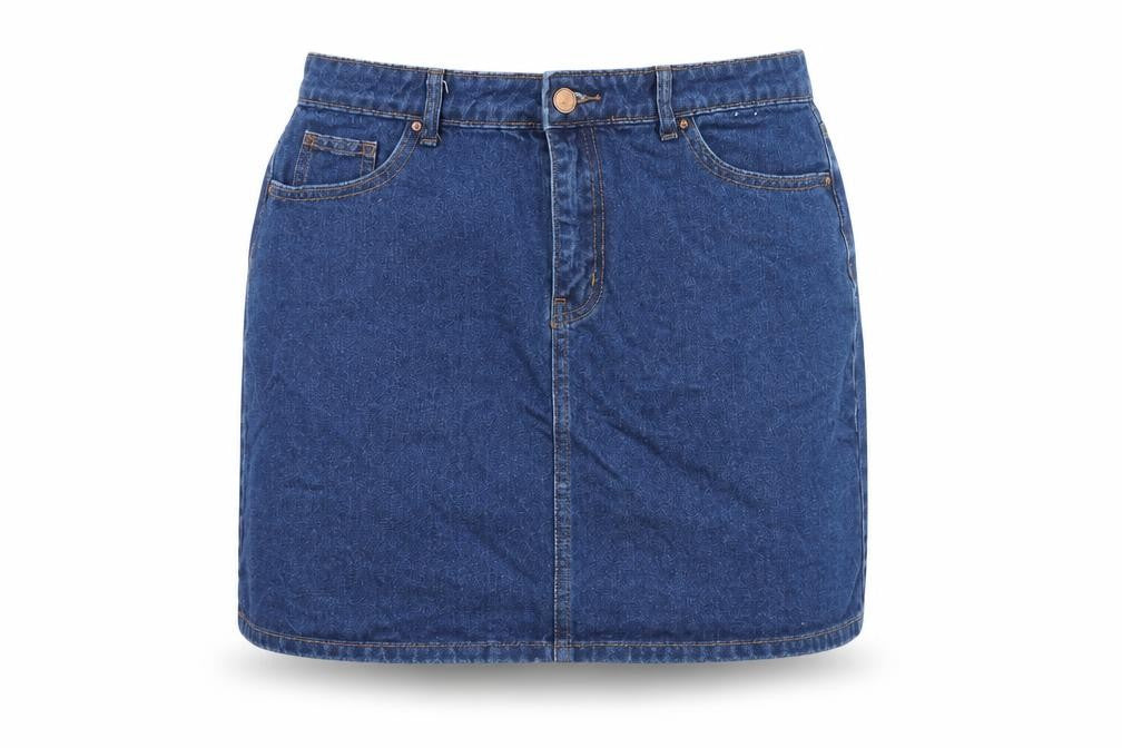 George Women's Blue Denim Knee-Length Skirt Size 12