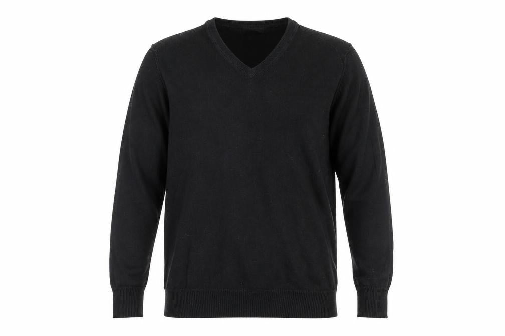 Zara Men’s Black V-Neck Pullover Jumper Size S