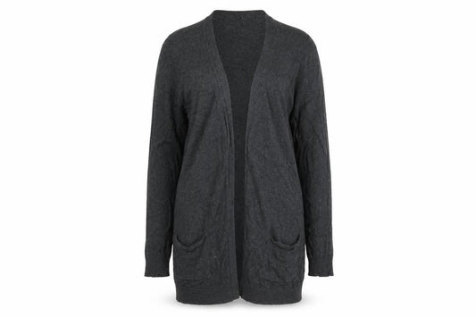 Monsoon Womens Grey Cardigan Size 12, Knit, Long Sleeve