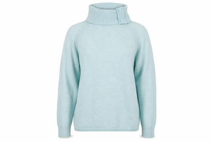 F&F Women's Blue High Neck Pullover Jumper - M
