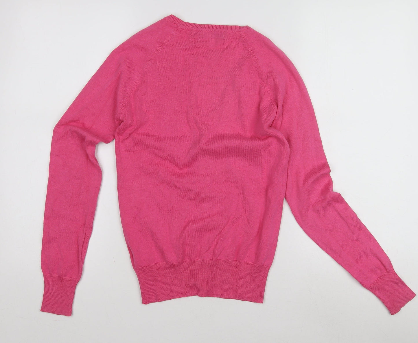 Zara Women's Pink Cardigan, Small, V-Neck, Buttoned