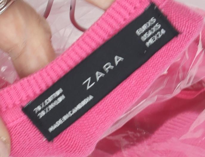 Zara Women's Pink Cardigan, Small, V-Neck, Buttoned