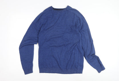 Additional front view of Next Women's Blue Crew Neck jumper Medium