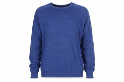 Front view of Next Women's Blue Crew Neck jumper Medium