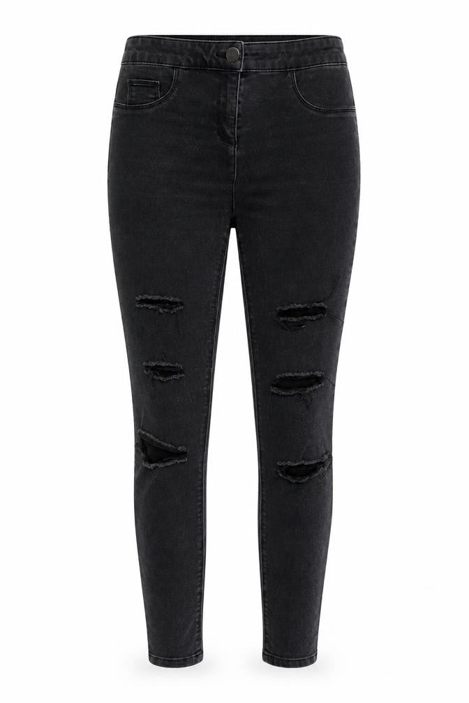 Denim Women's Black Distressed Skinny Jeans Size 10