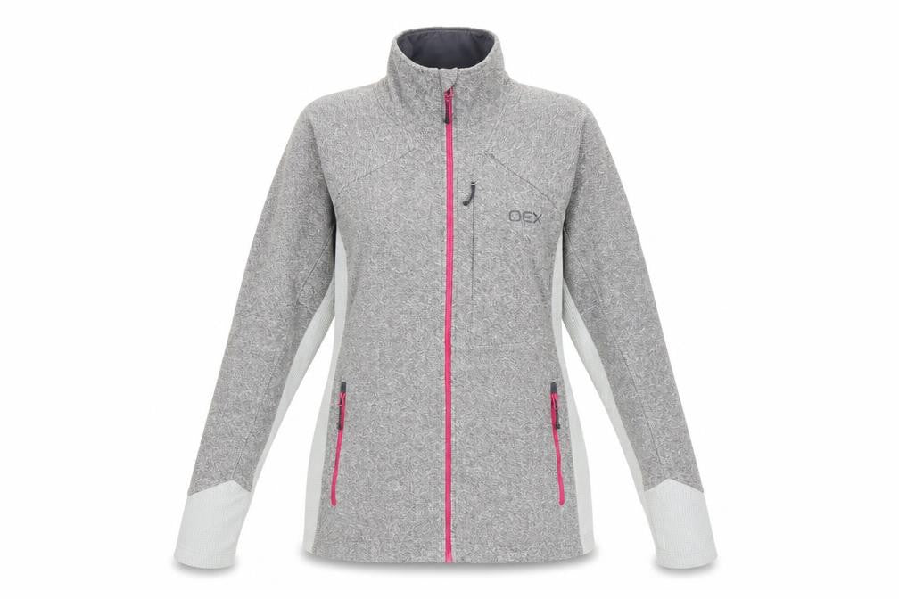 OEX Women's Grey Basic Jacket Size 14 with Zip Pockets