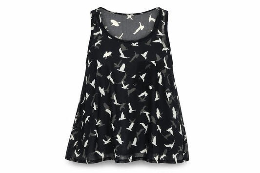 Front view of Amber Krystal Women's Black Tank Top -, size S