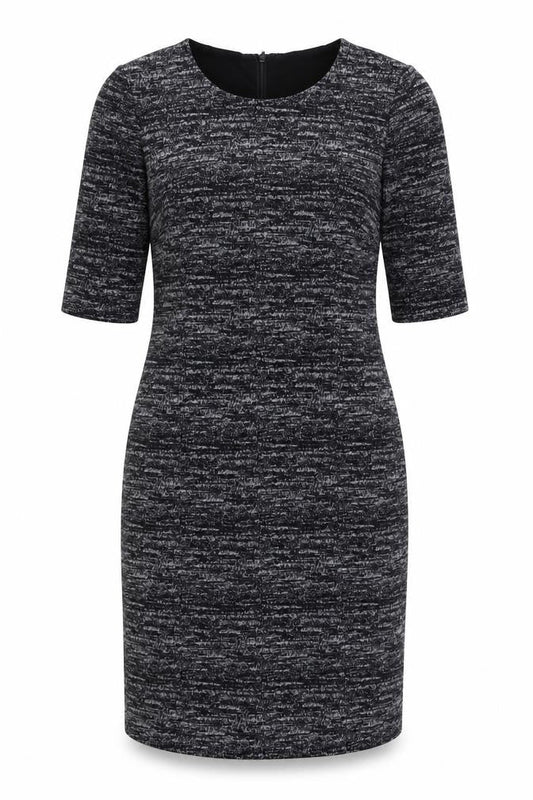 Hobbs Women's Black Sheath Dress UK 12 Wool Blend