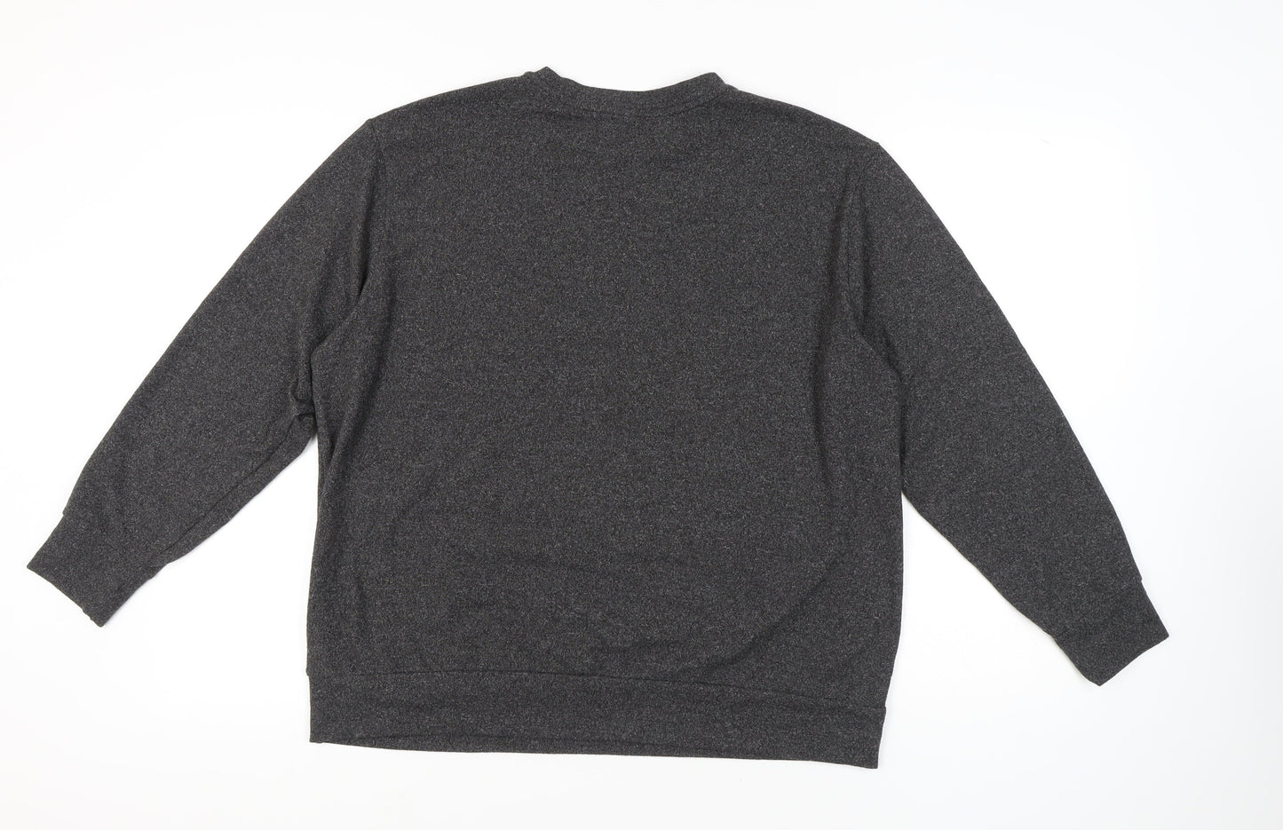 Uniqlo Men's XL Grey Long Sleeve Crew Neck T-Shirt