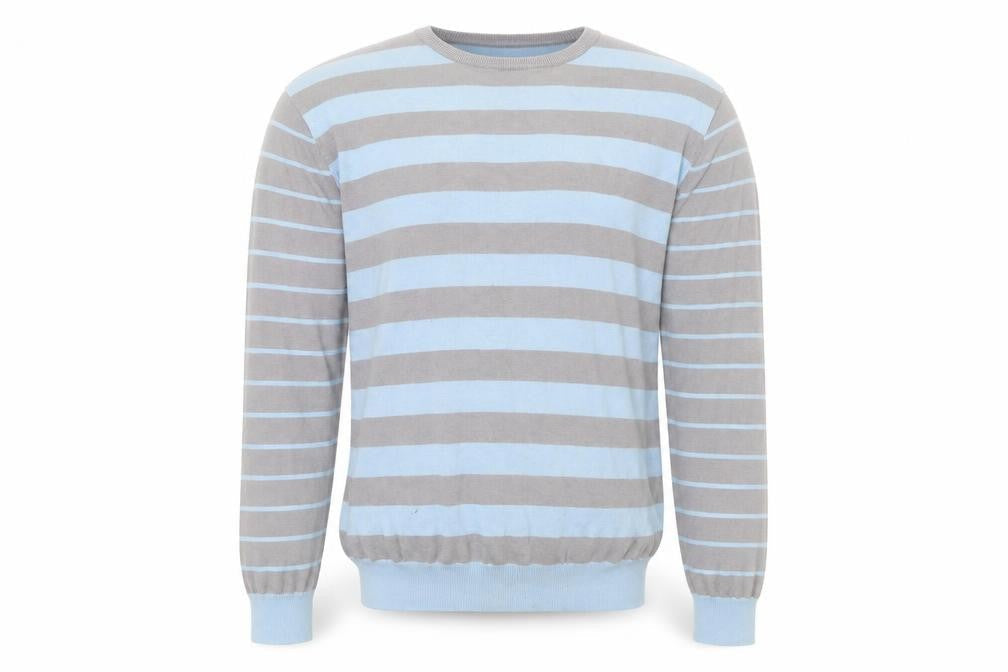Burton Men's Blue Striped Pullover Jumper XL